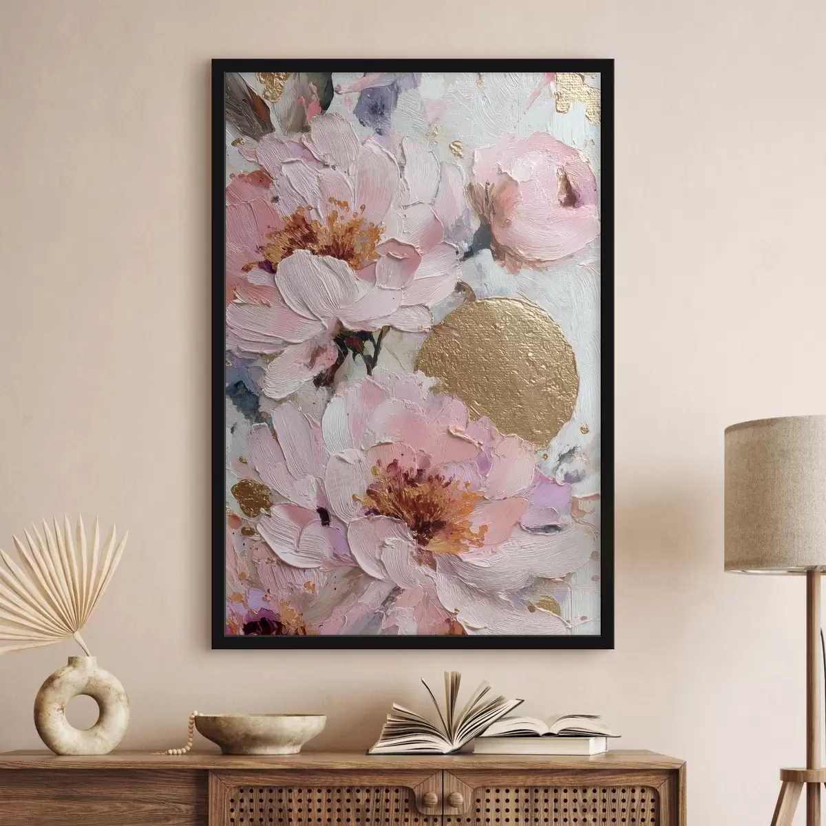 Poster Bloemcompositie: abstracte bloemen f45250