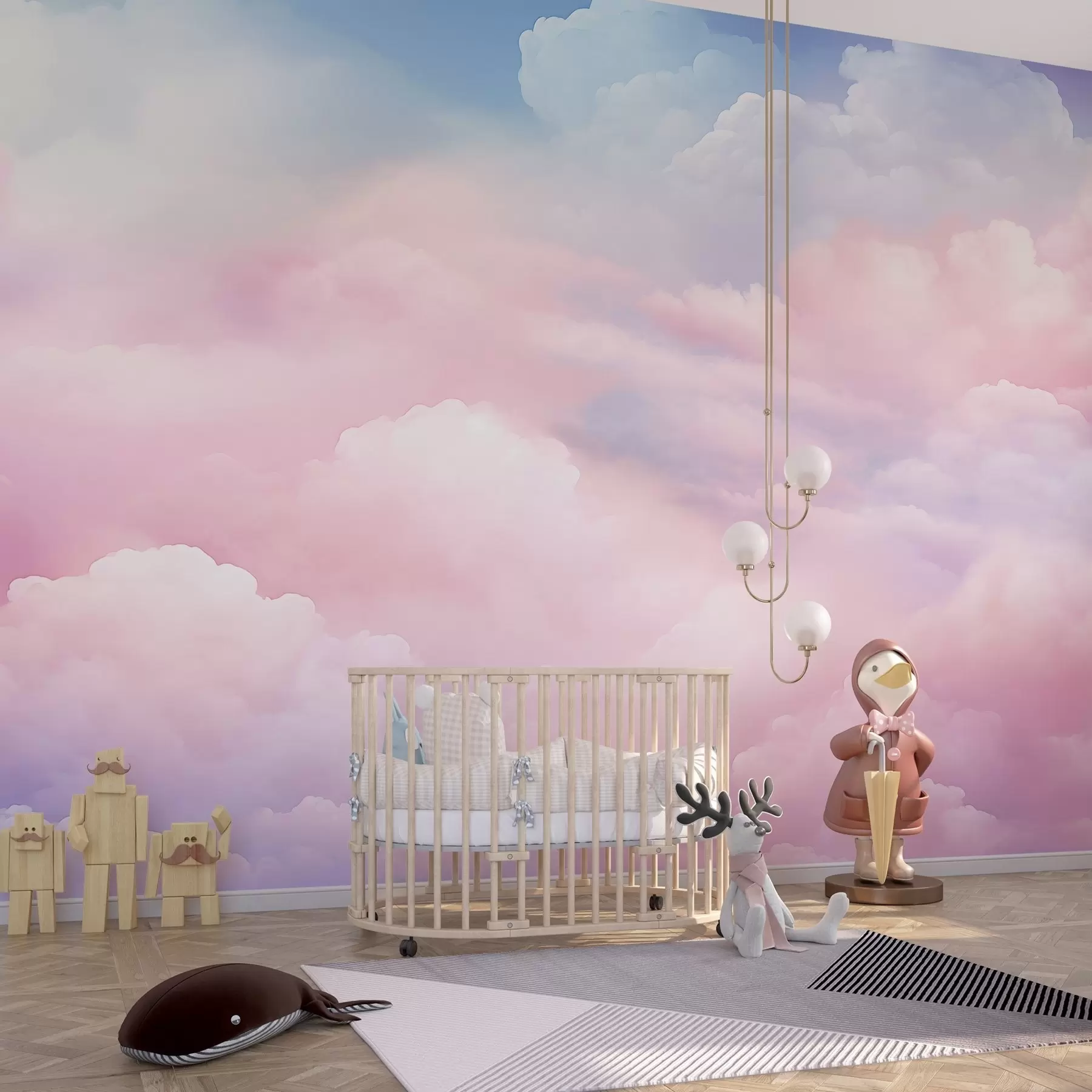 Fotobehang Kleurrijke wolken w04387