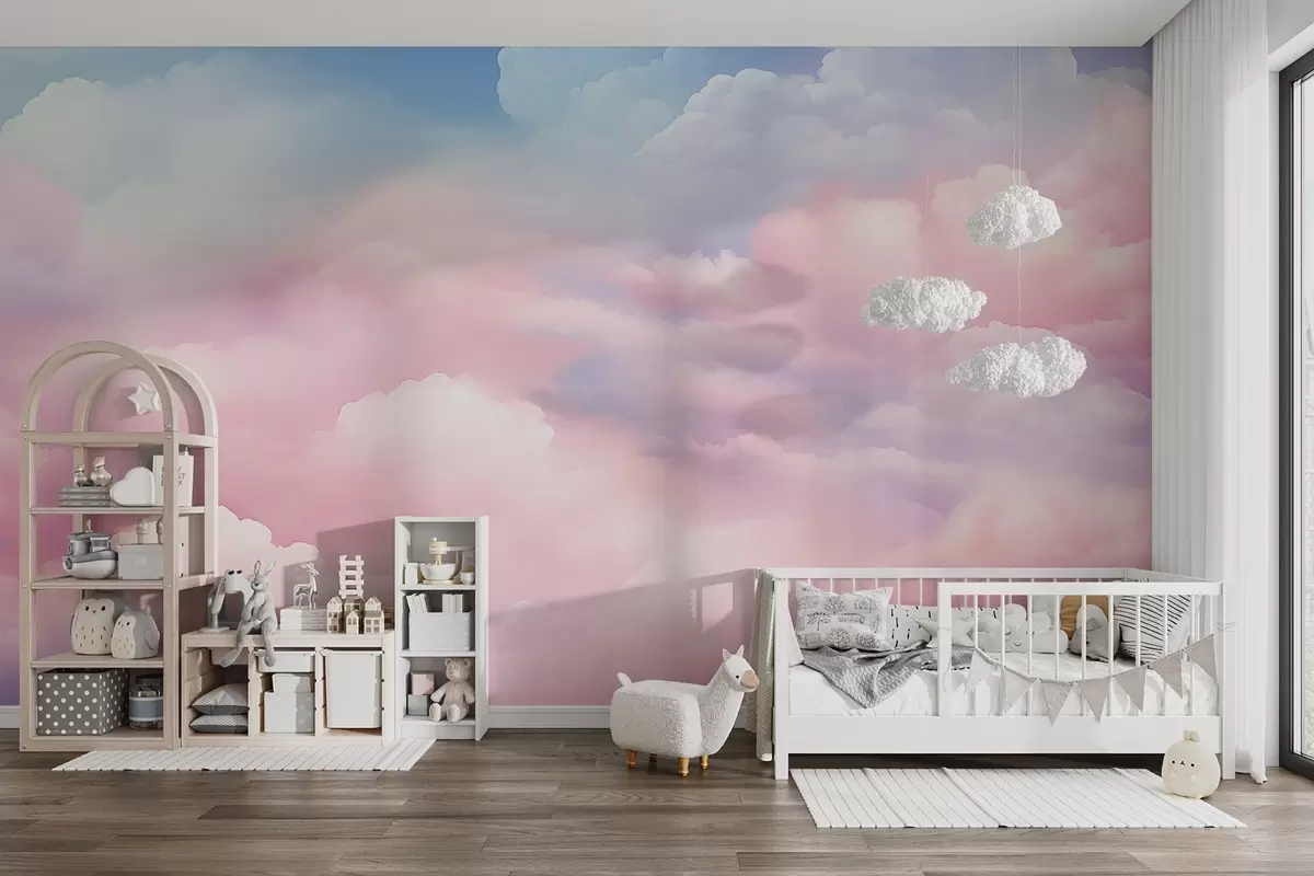 Fotobehang Kleurrijke wolken w04387