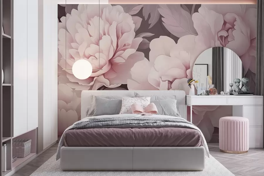 Fotobehang Pioenrozen w04375