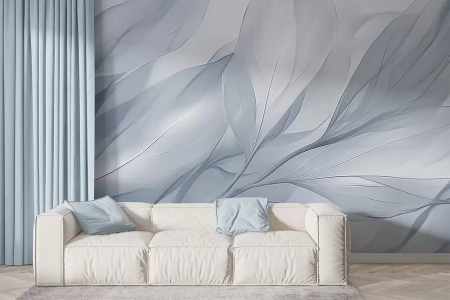 Fotobehang Transparante bladeren w04376v1