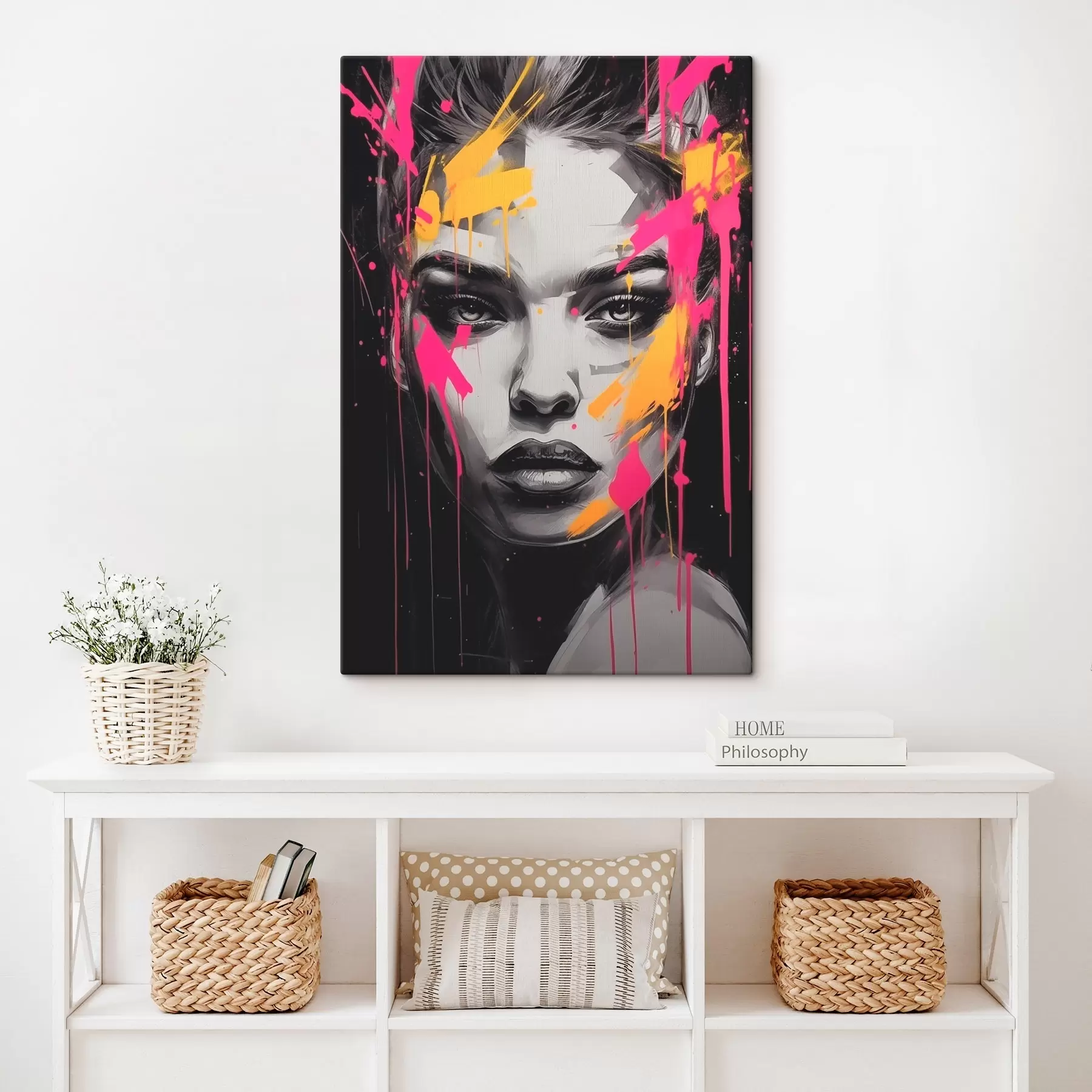  Schilderijen Zwart-wit vrouwenportret s45319