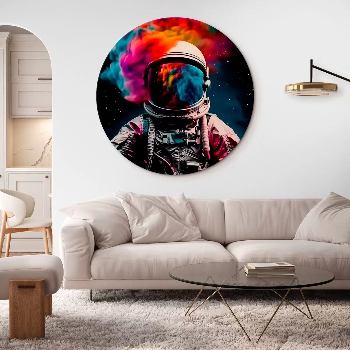 Ronde schilderijen Astronaut r45326