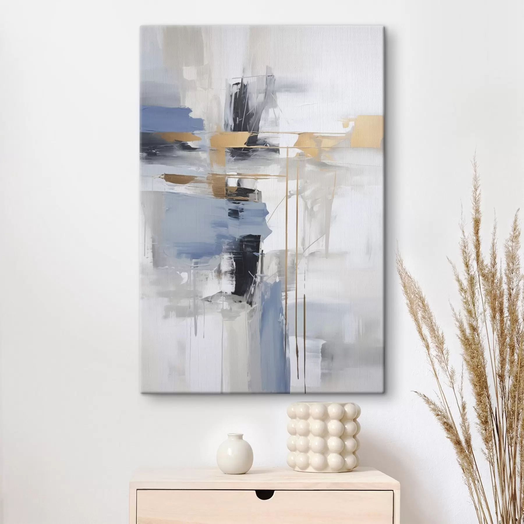 Fotobehang Moderne abstractie imitatie van schilderkunst s45349