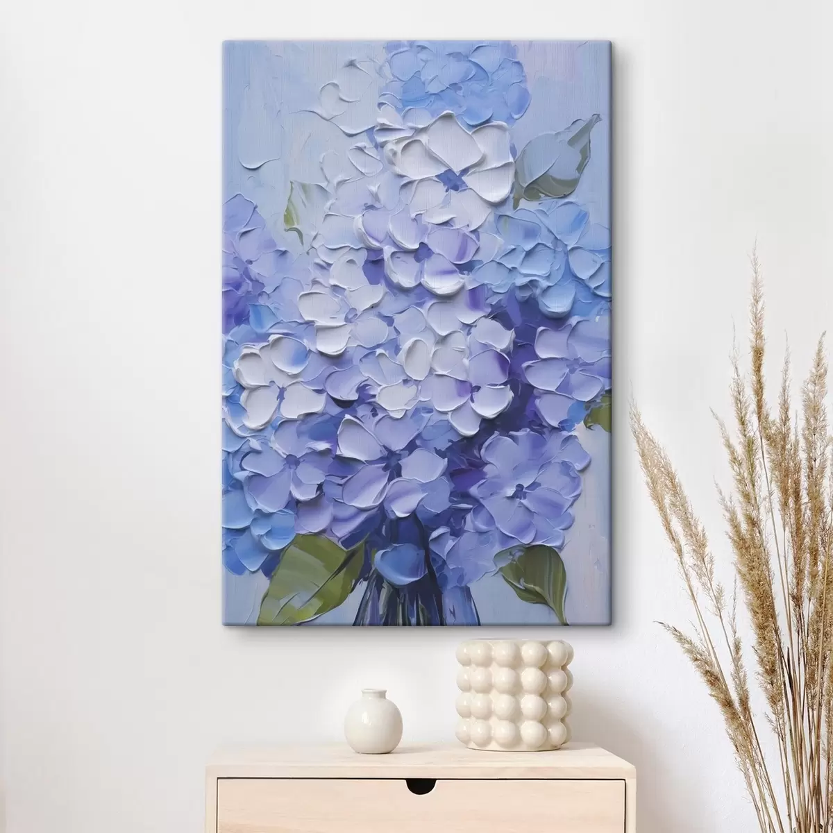  Schilderijen Boeket hortensia imitatieschilderij s45356