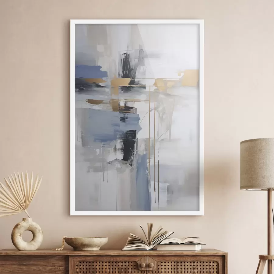 Fotobehang Moderne abstractie imitatie van schilderkunst f45349
