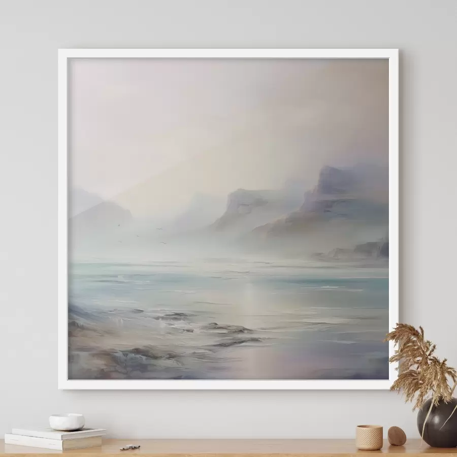 Fotobehang Meer imitaties schilderen f45352