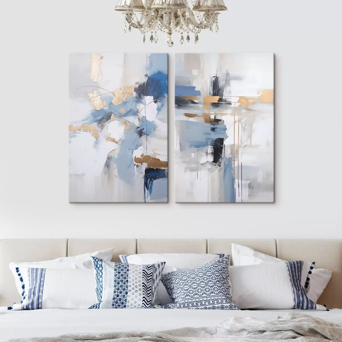  Schilderijen Moderne abstractie imitatie van schilderkunst m00588