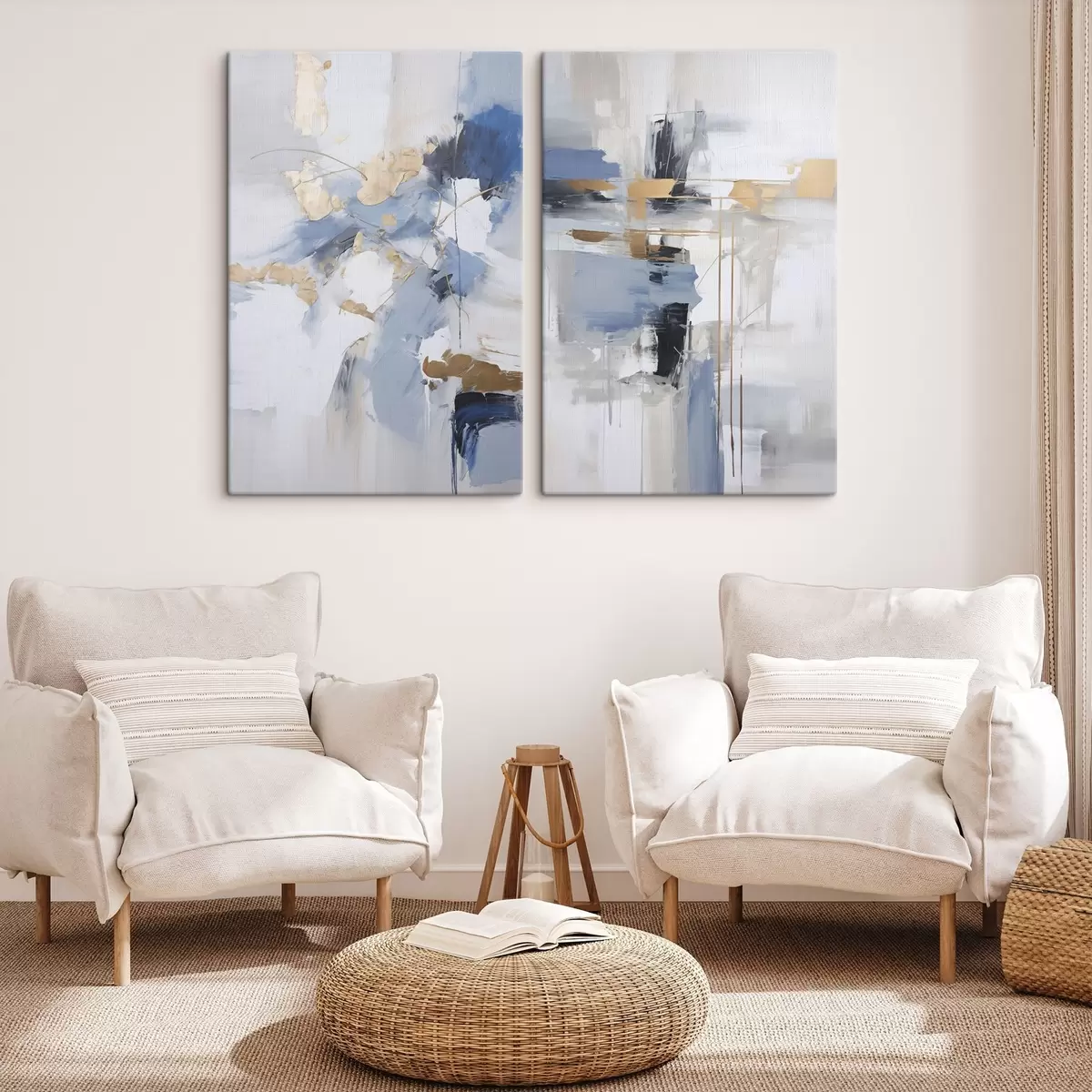  Schilderijen Moderne abstractie imitatie van schilderkunst m00588
