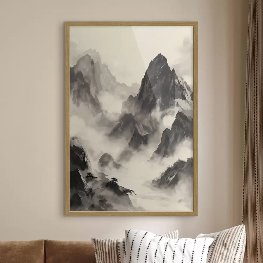 Fotobehang Bergen in Chinese stijl f45384