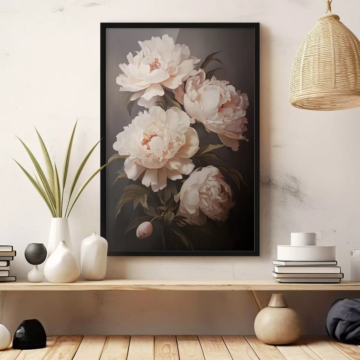 Poster Pioenrozen f45404