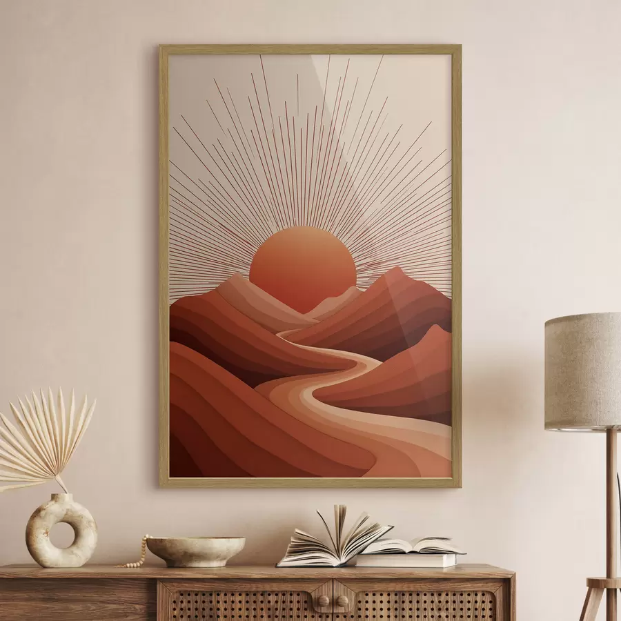 Fotobehang Middagzon f45405