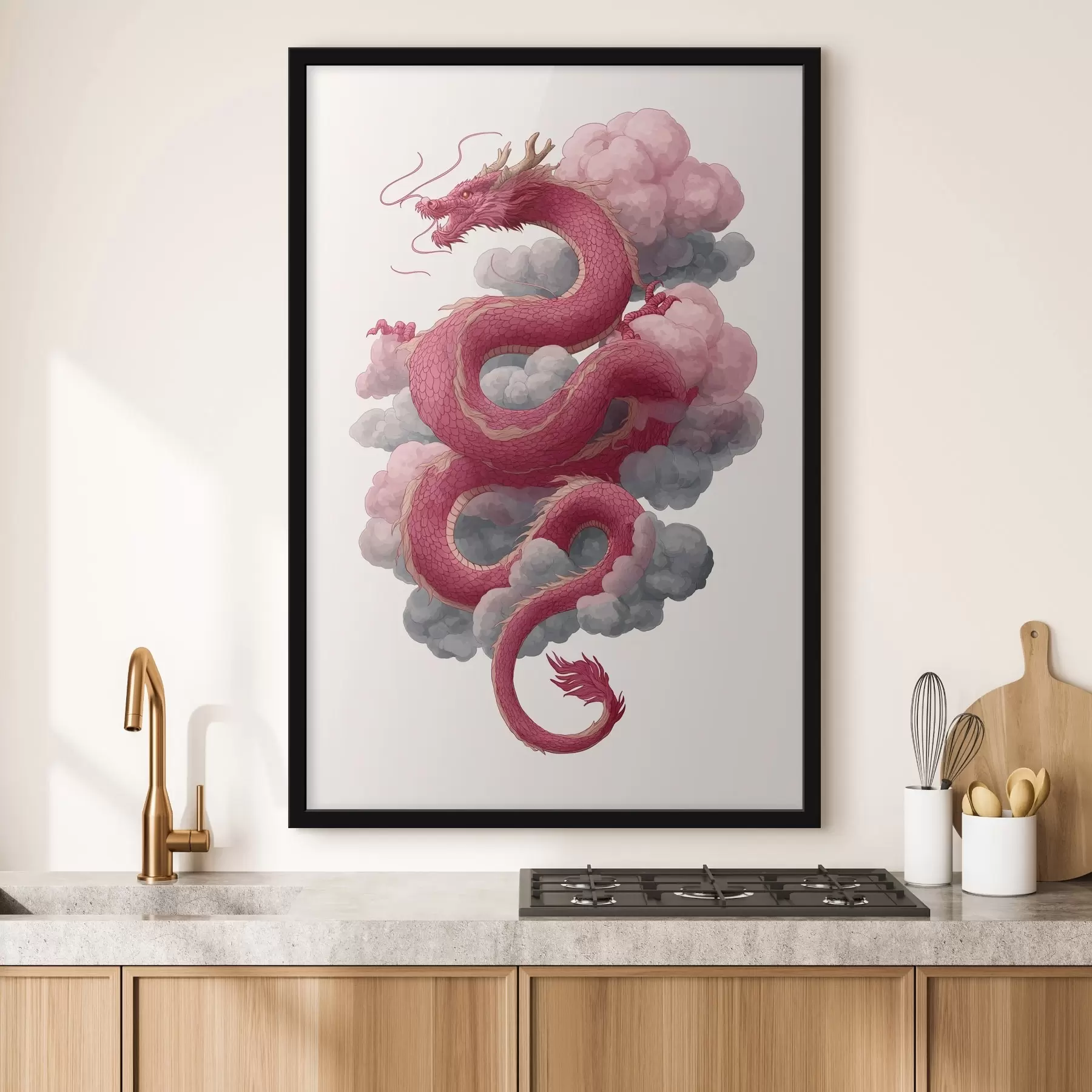 Fotobehang Draak in Chinese stijl f45412