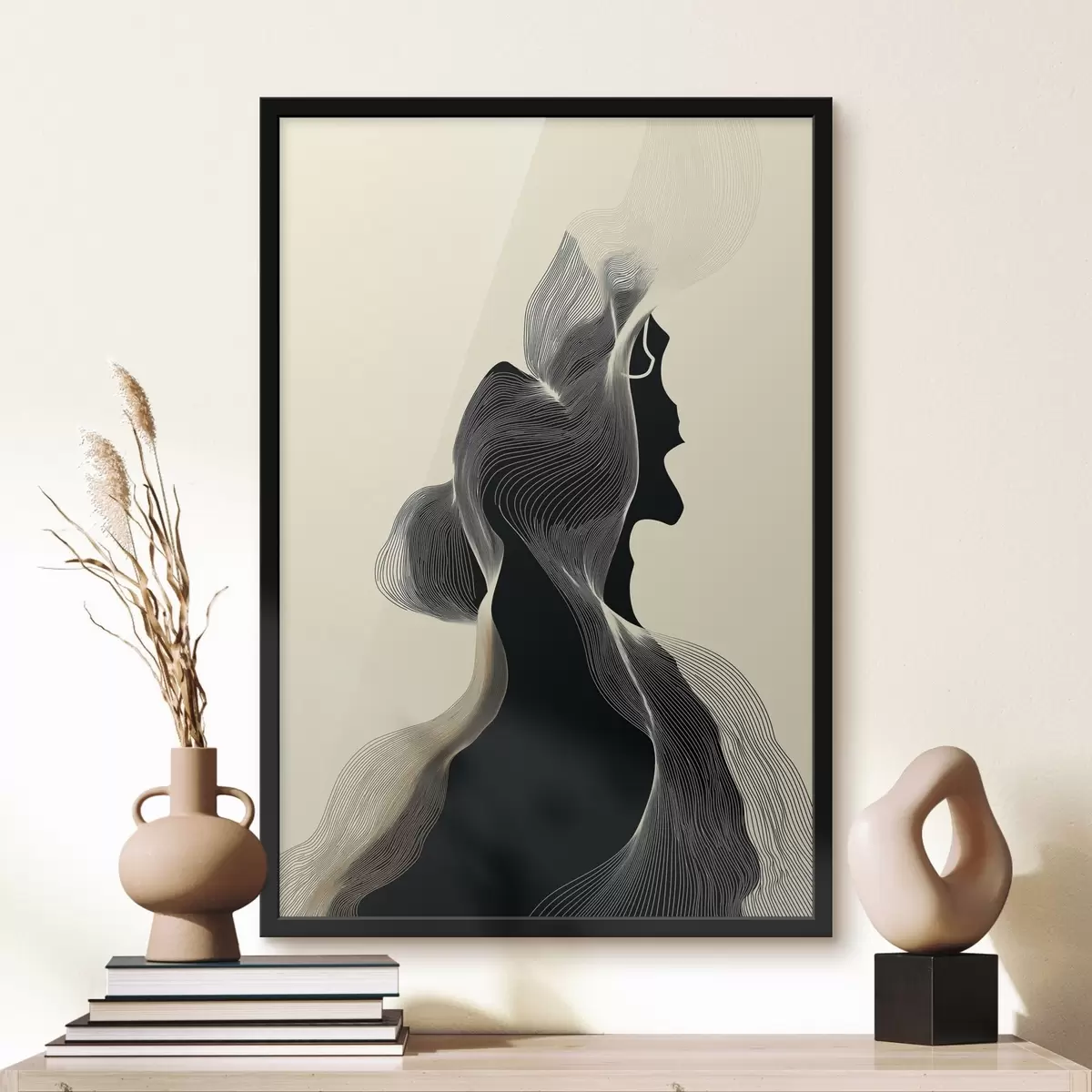 Poster Dans van lijnen f45413