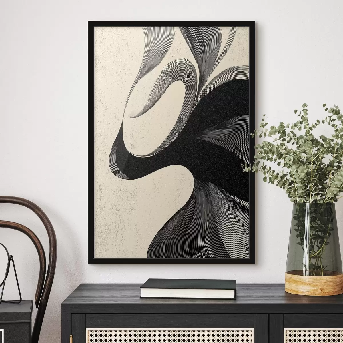 Poster Dans van lijnen f45414