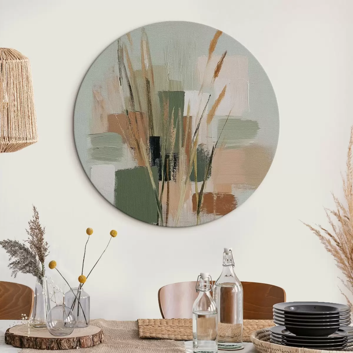 Ronde schilderijen Abstracte samenstelling r45385