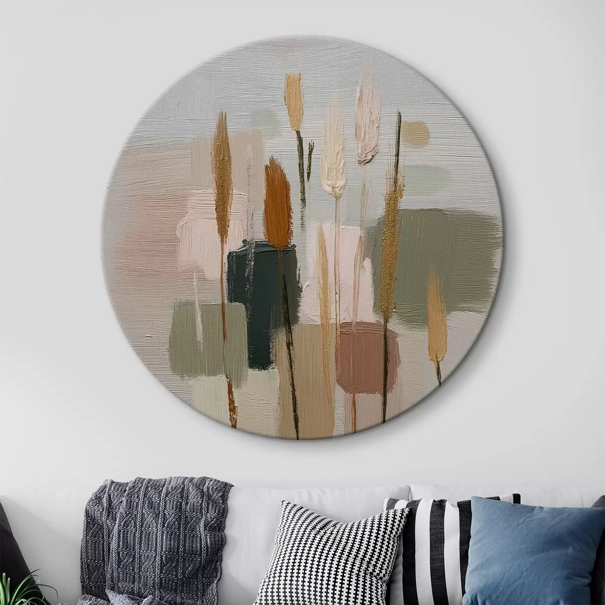 Ronde schilderijen Abstracte samenstelling r45387