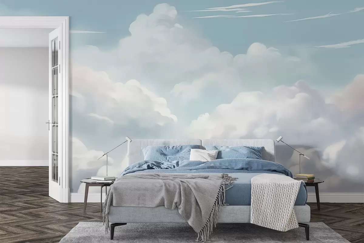 Fotobehang Wolken w04406
