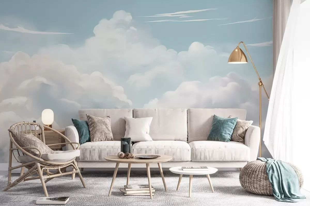 Fotobehang Wolken w04406