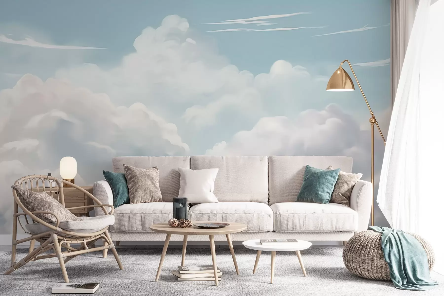 Fotobehang Wolken w04406