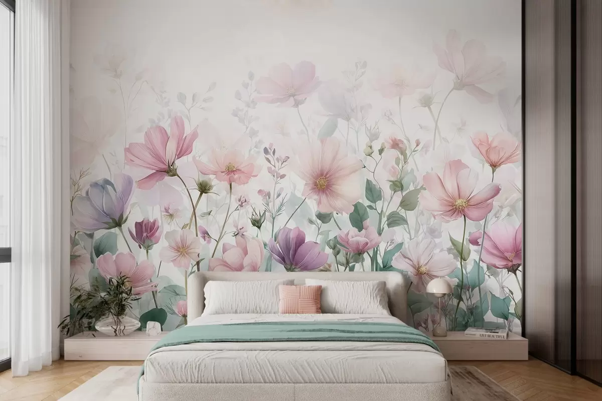 Fotobehang tere wilde bloemen w04171