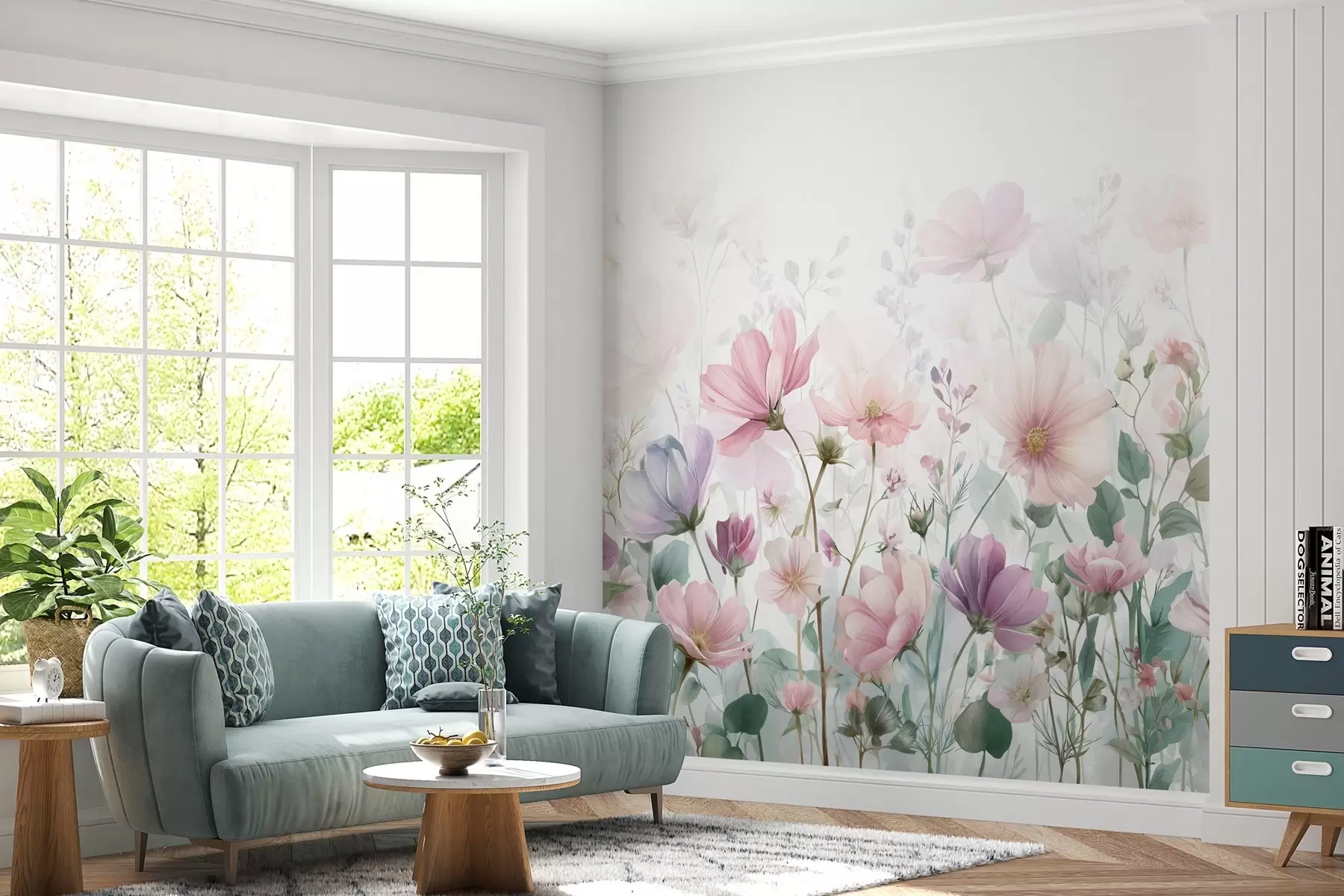 Fotobehang tere wilde bloemen w04171