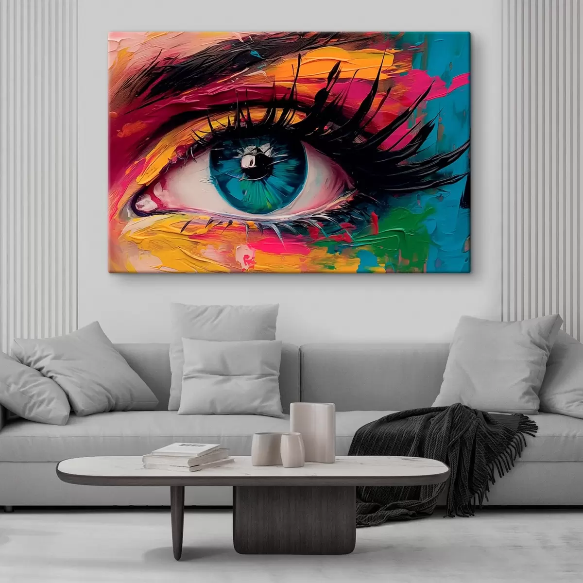  Schilderijen Oog op een abstracte achtergrond s45440