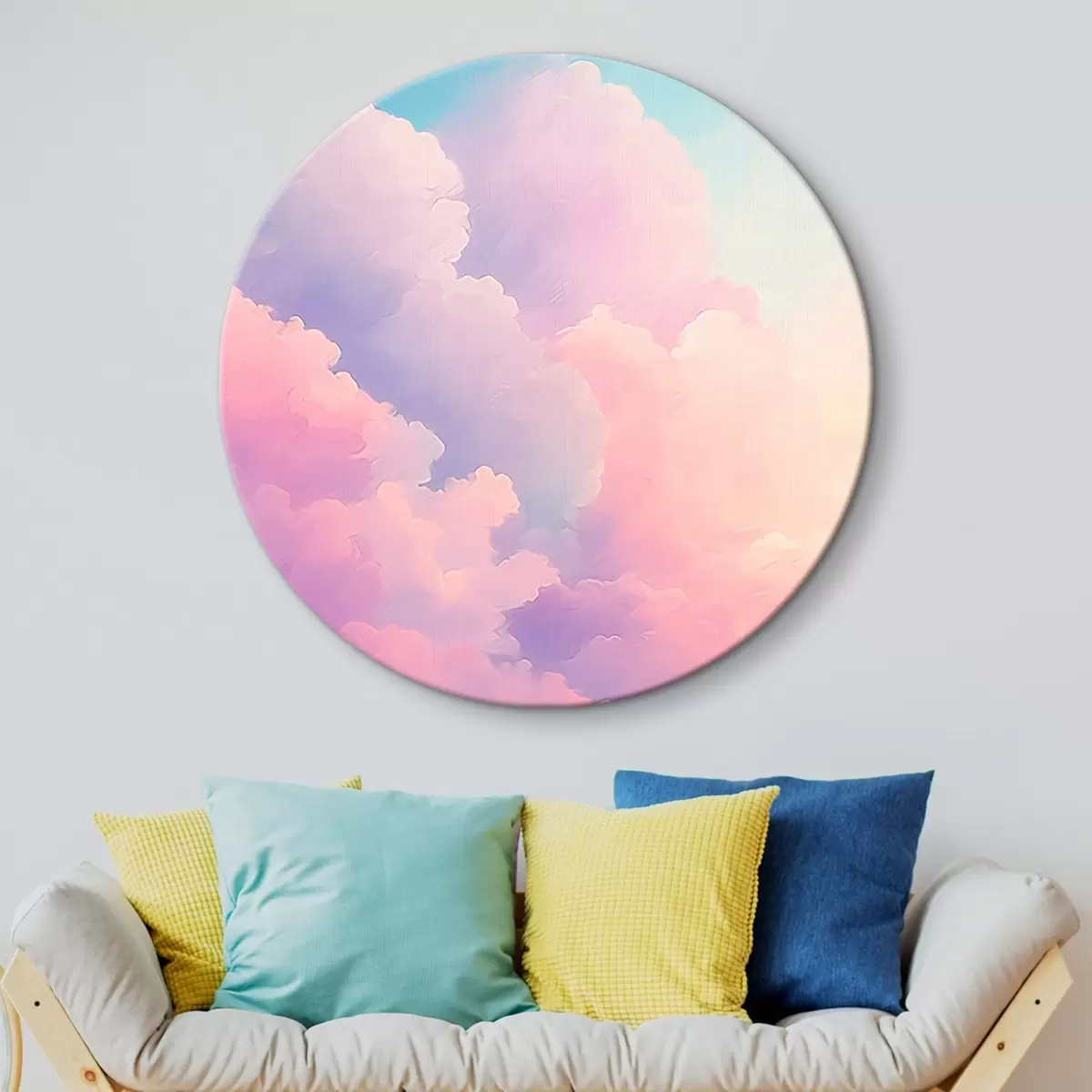 Ronde schilderijen Wolken r45433
