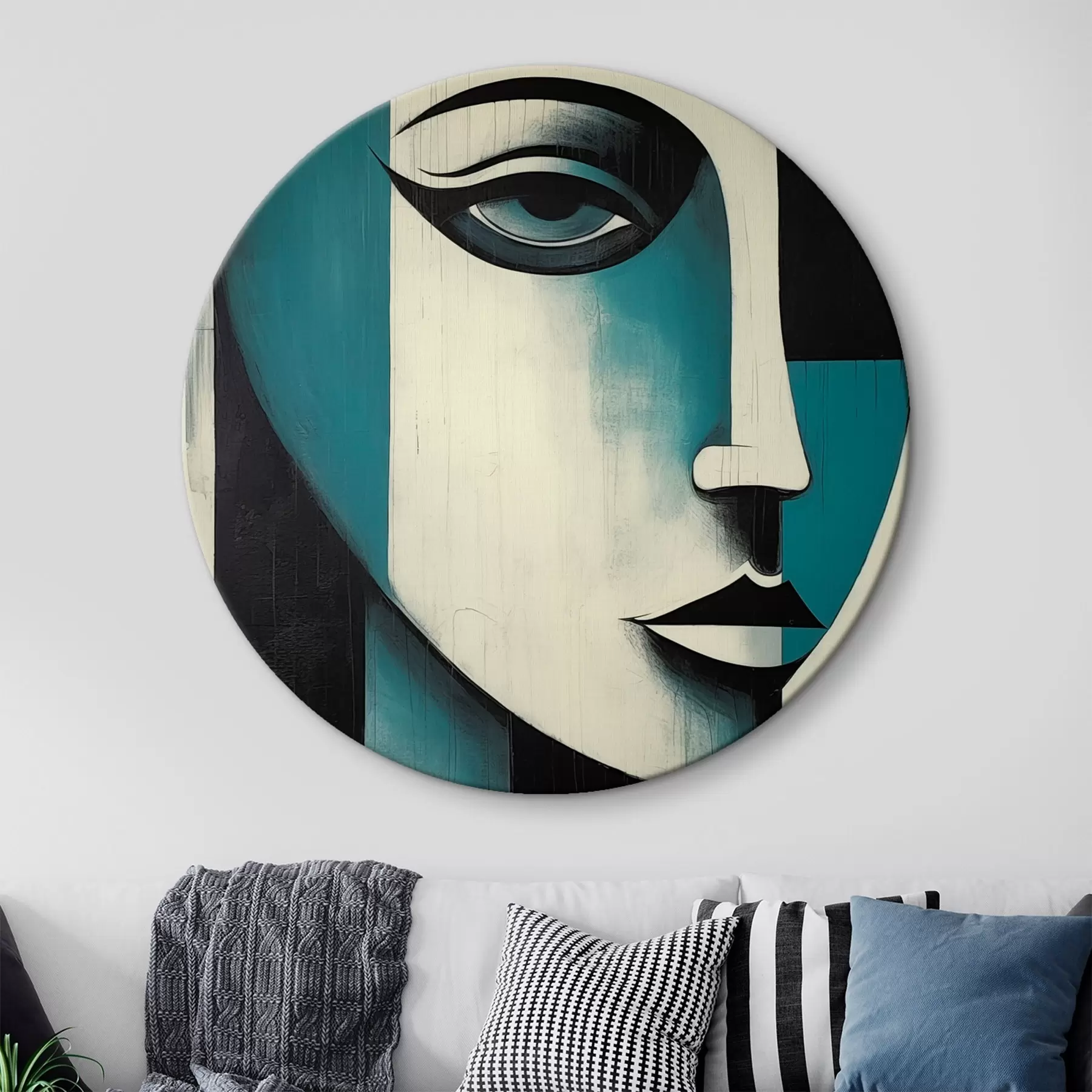  Schilderijen Abstract vrouwenportret r45436