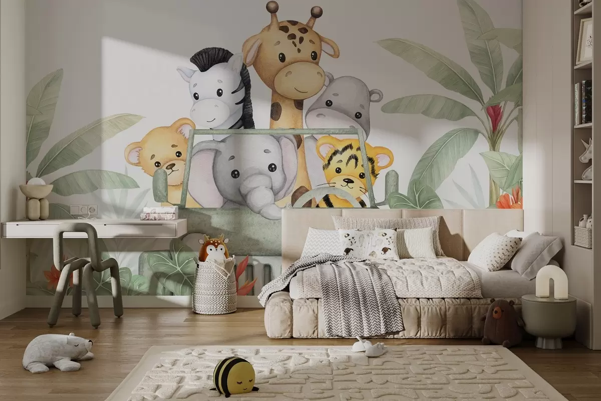 Fotobehang Schattige dieren in de tropen w04413