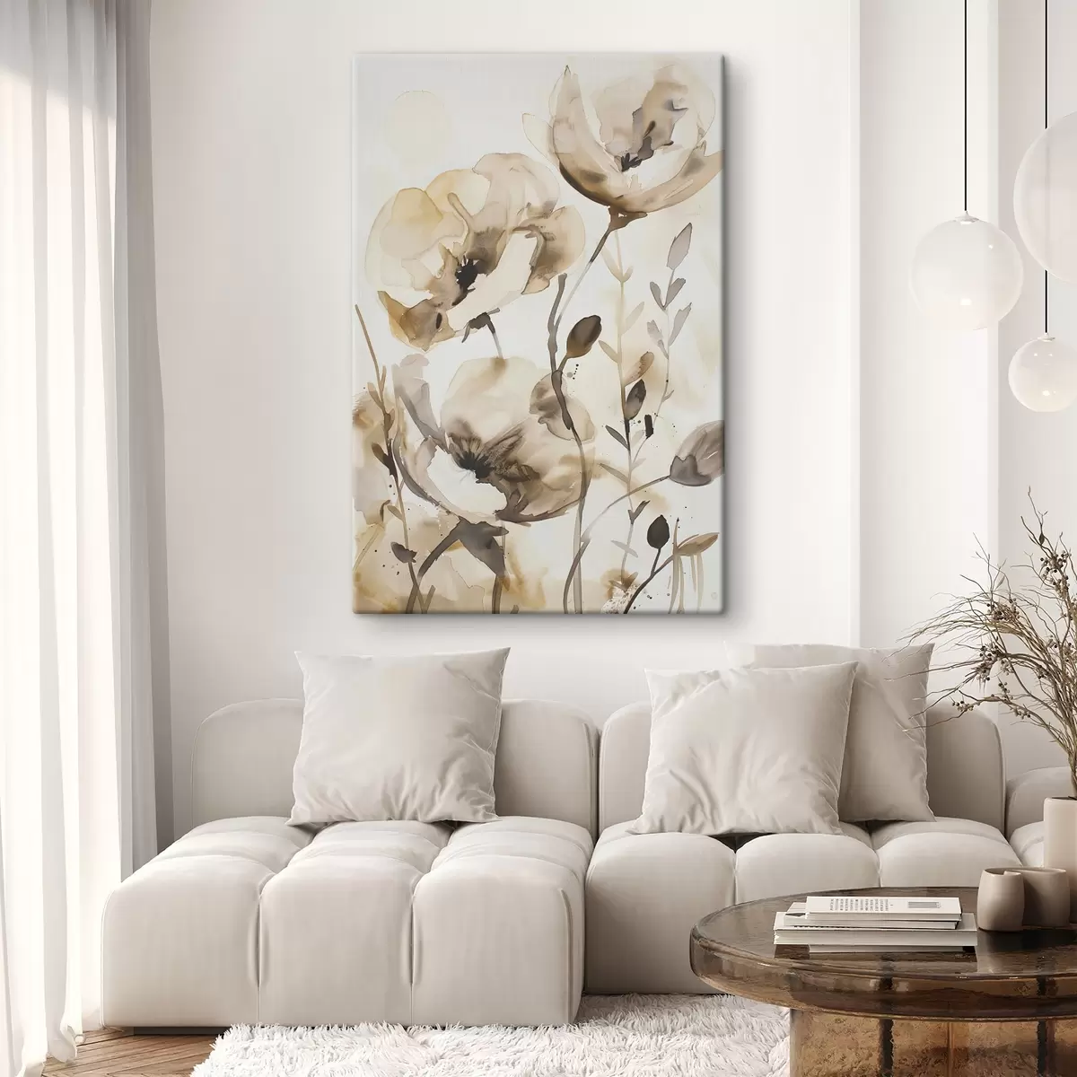  Schilderijen Bloemen in aquarelstijl s45364
