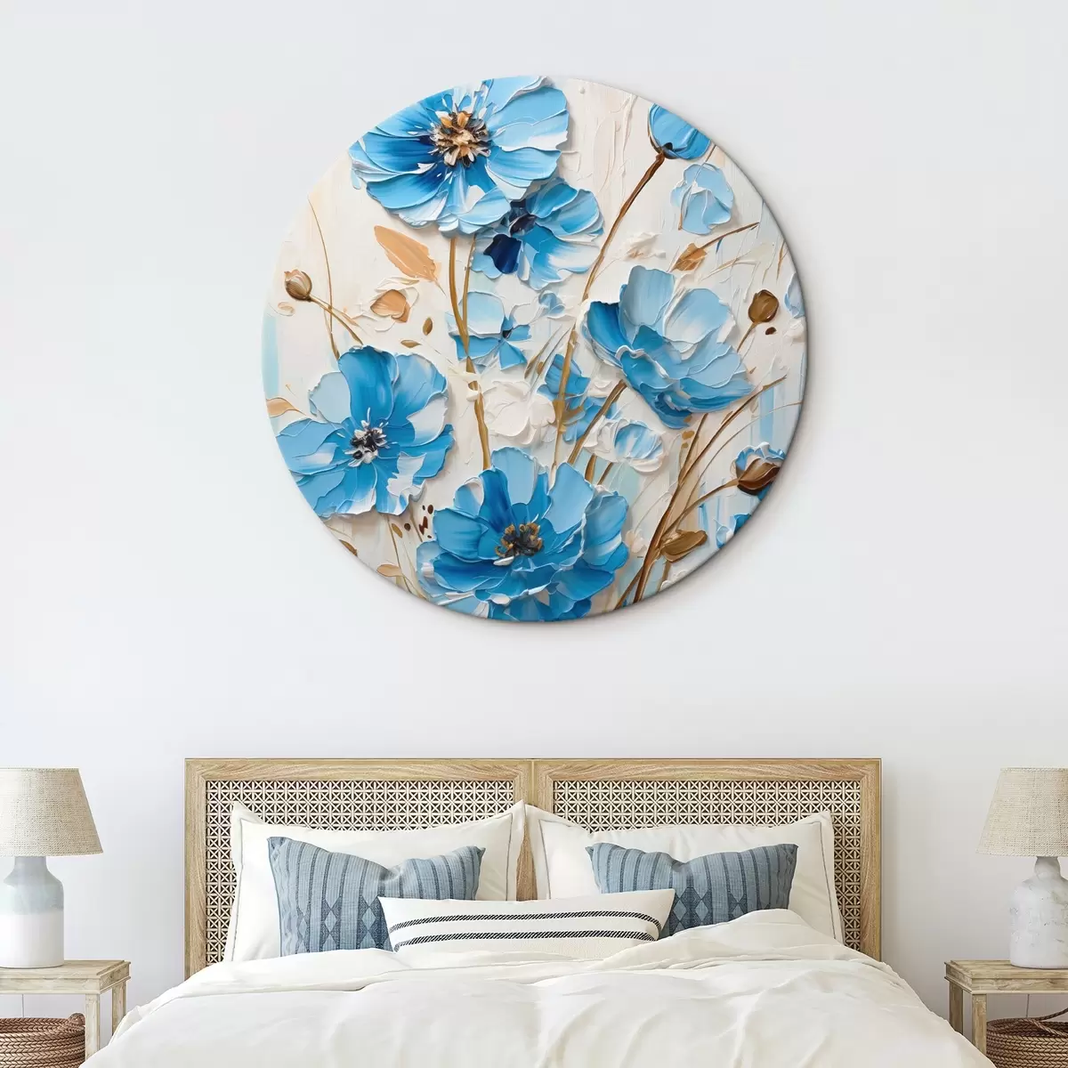 Ronde schilderijen Bloemen r45363