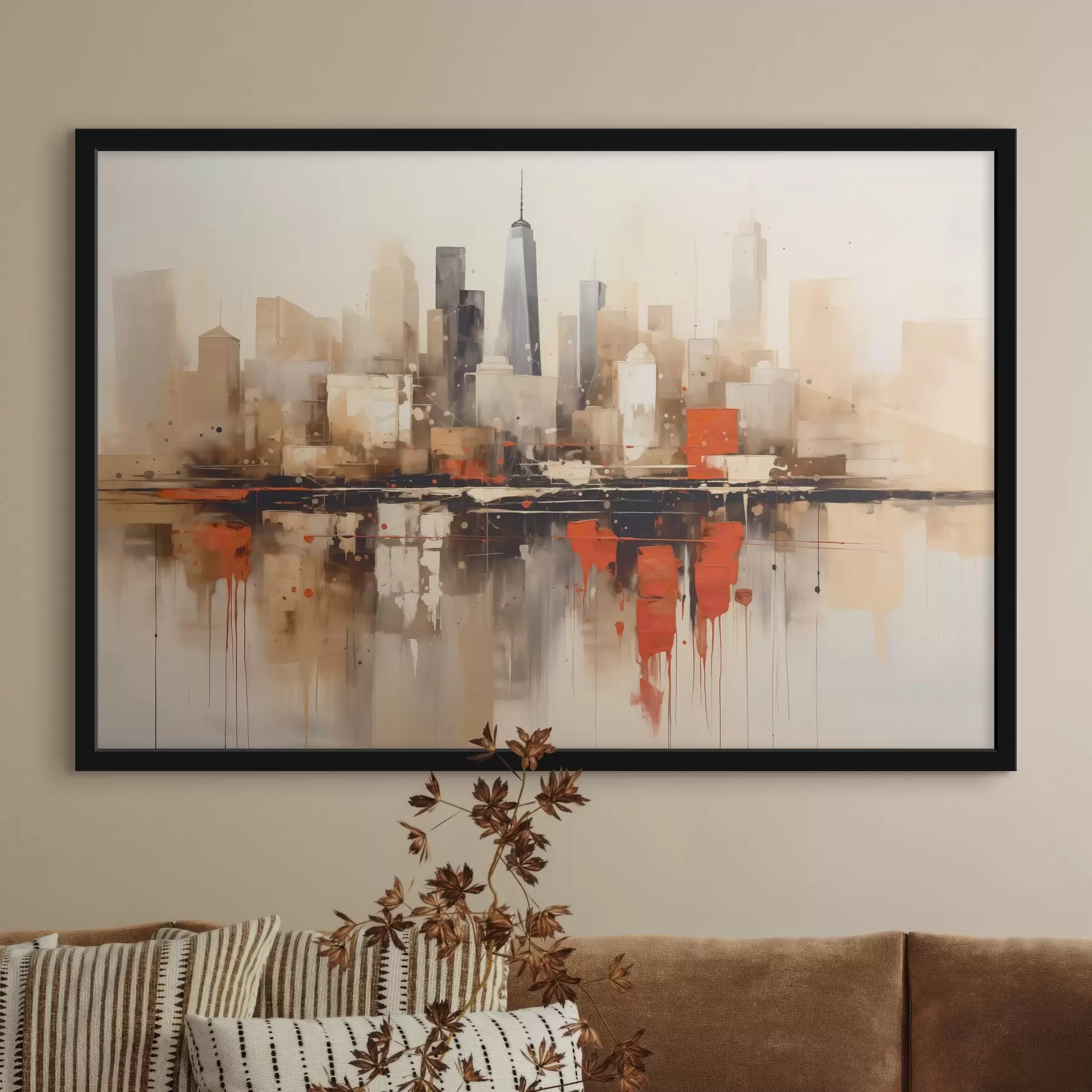 Fotobehang Abstract stadslandschap f45368