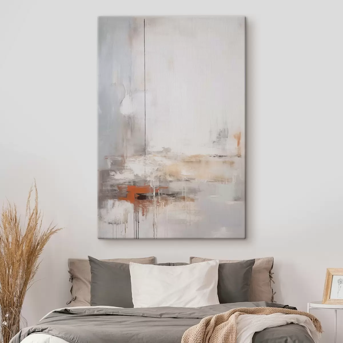  Schilderijen Moderne abstractie met imitatie van versleten textuur s45452