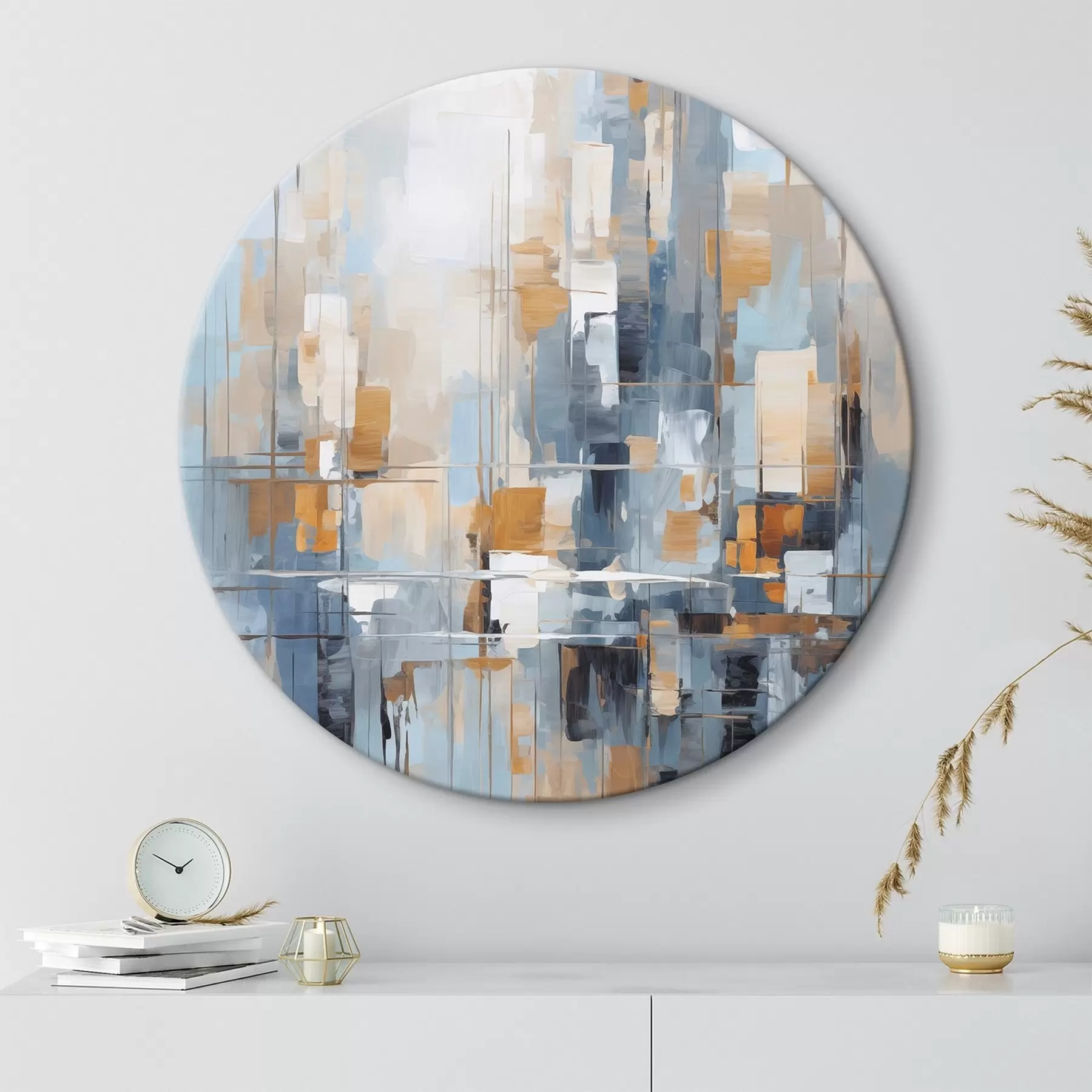  Schilderijen Abstractie imitatie van penseelstreken r45455