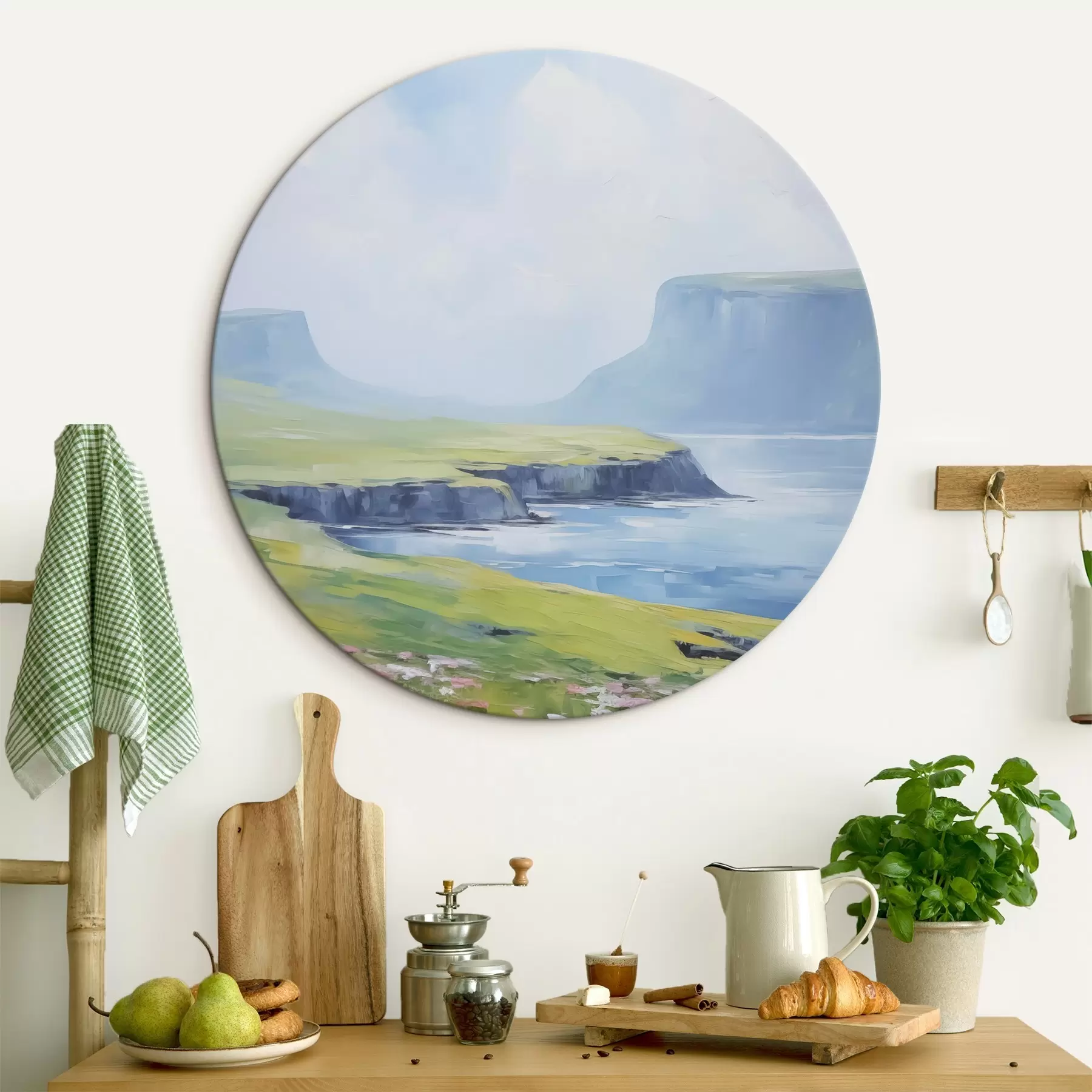  Schilderijen Kust met fjorden op de achtergrond r45460