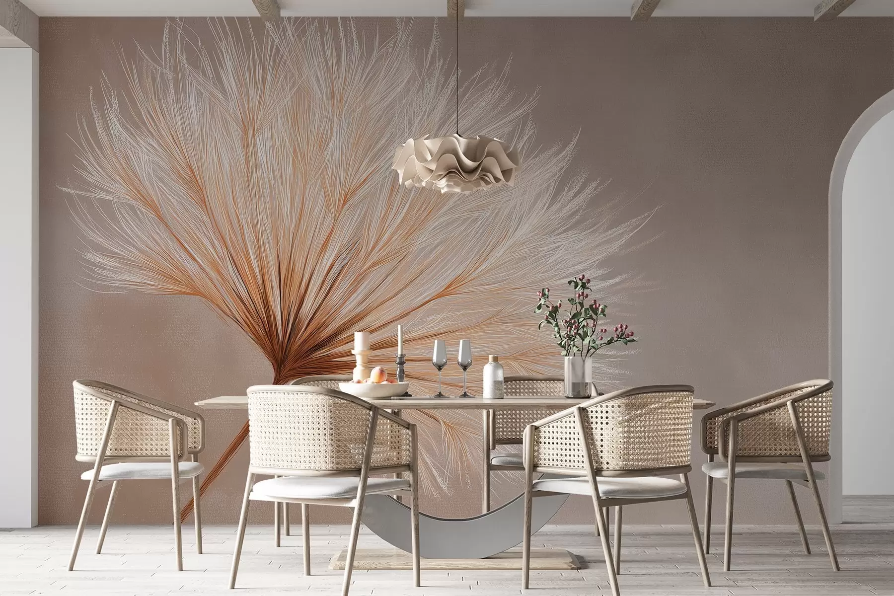 Fotobehang Pastel bloem w04422