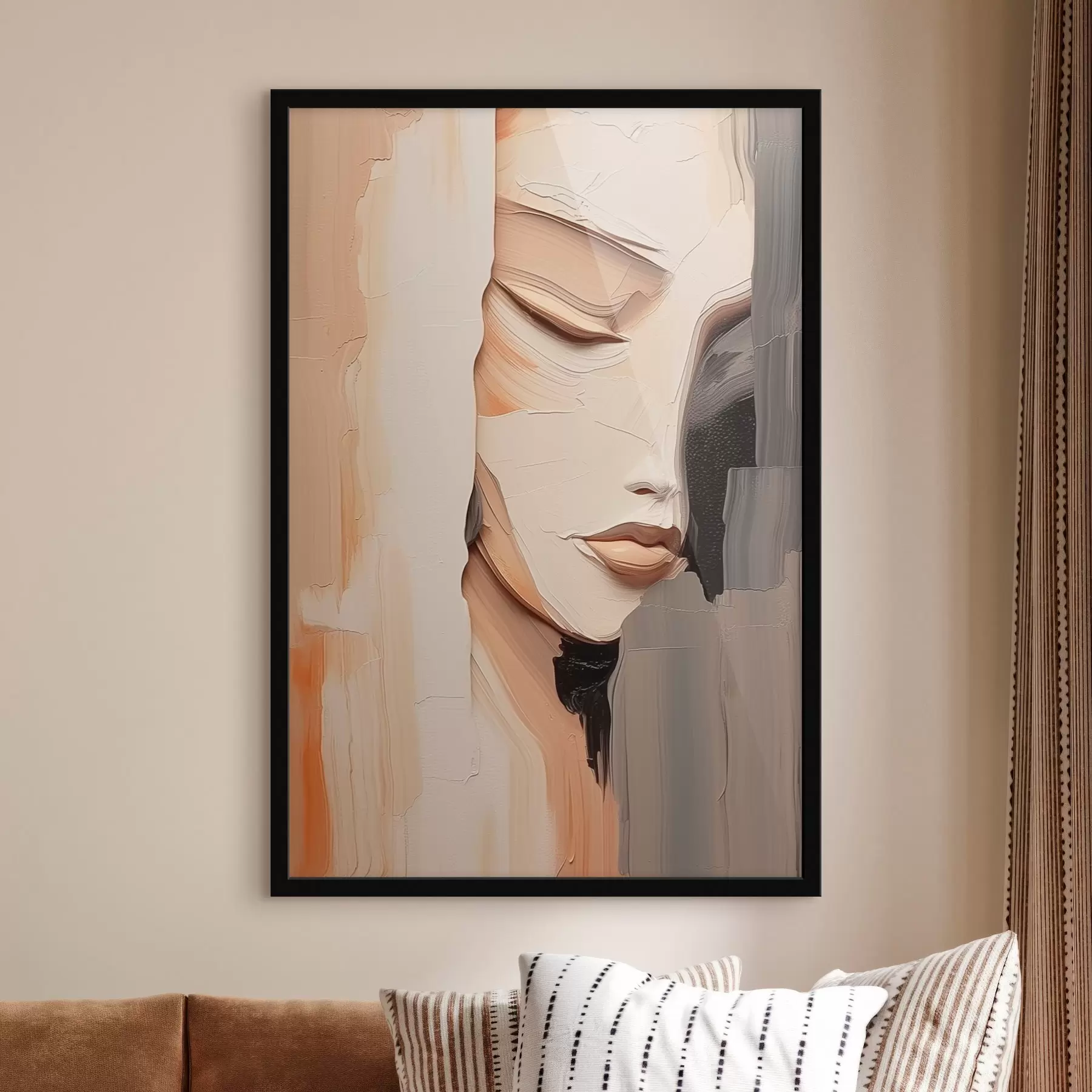 Fotobehang Abstract vrouwenportret f45478