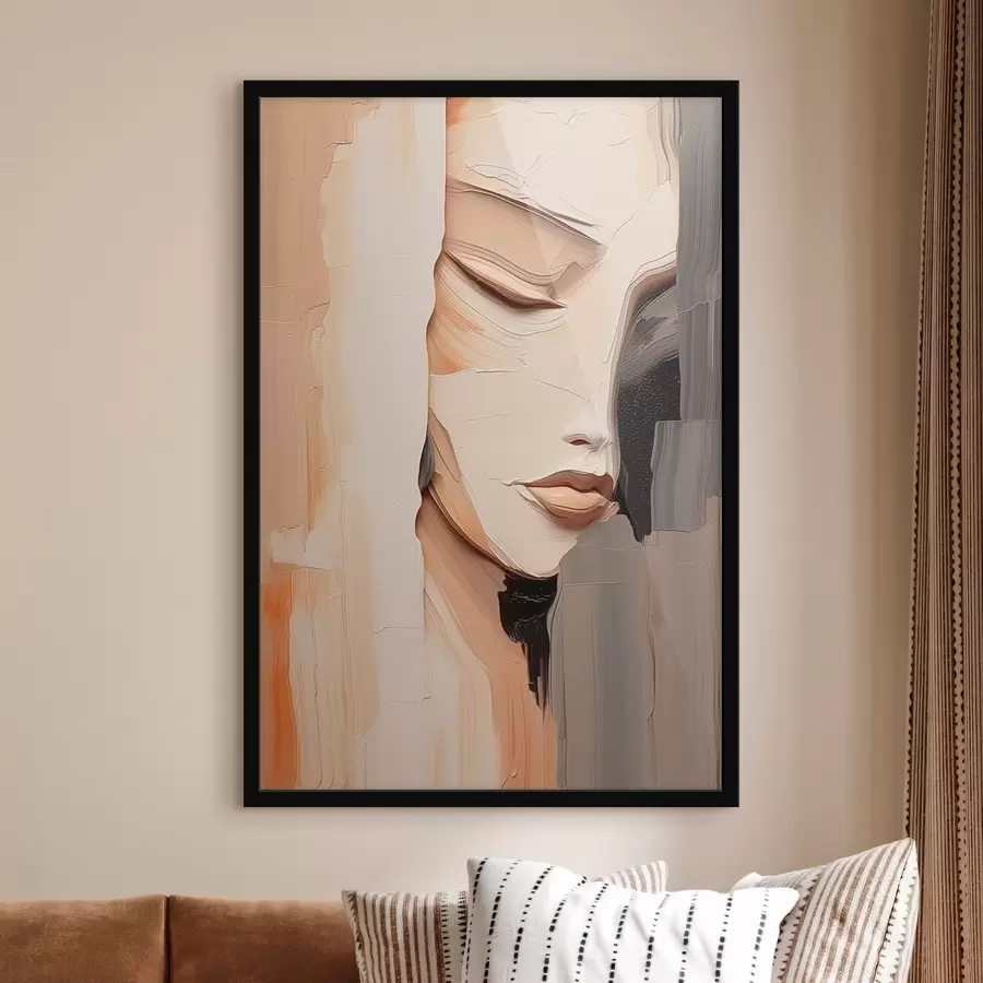 Fotobehang Abstract vrouwenportret f45478