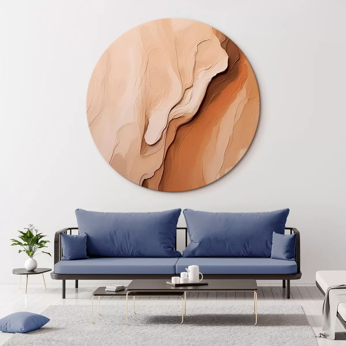Ronde schilderijen Abstracte textuur r45476