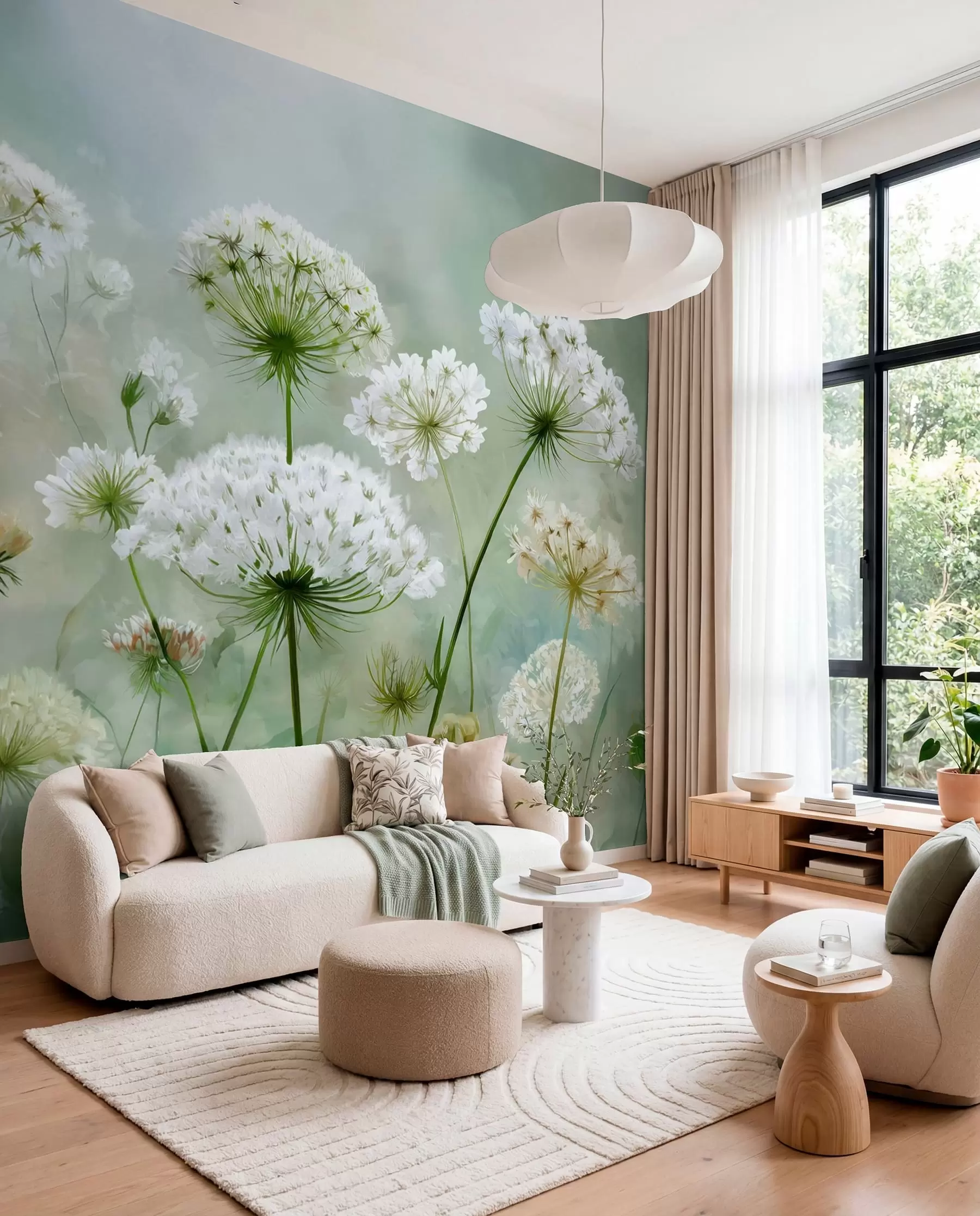 Fotobehang Bloemenkant w04313