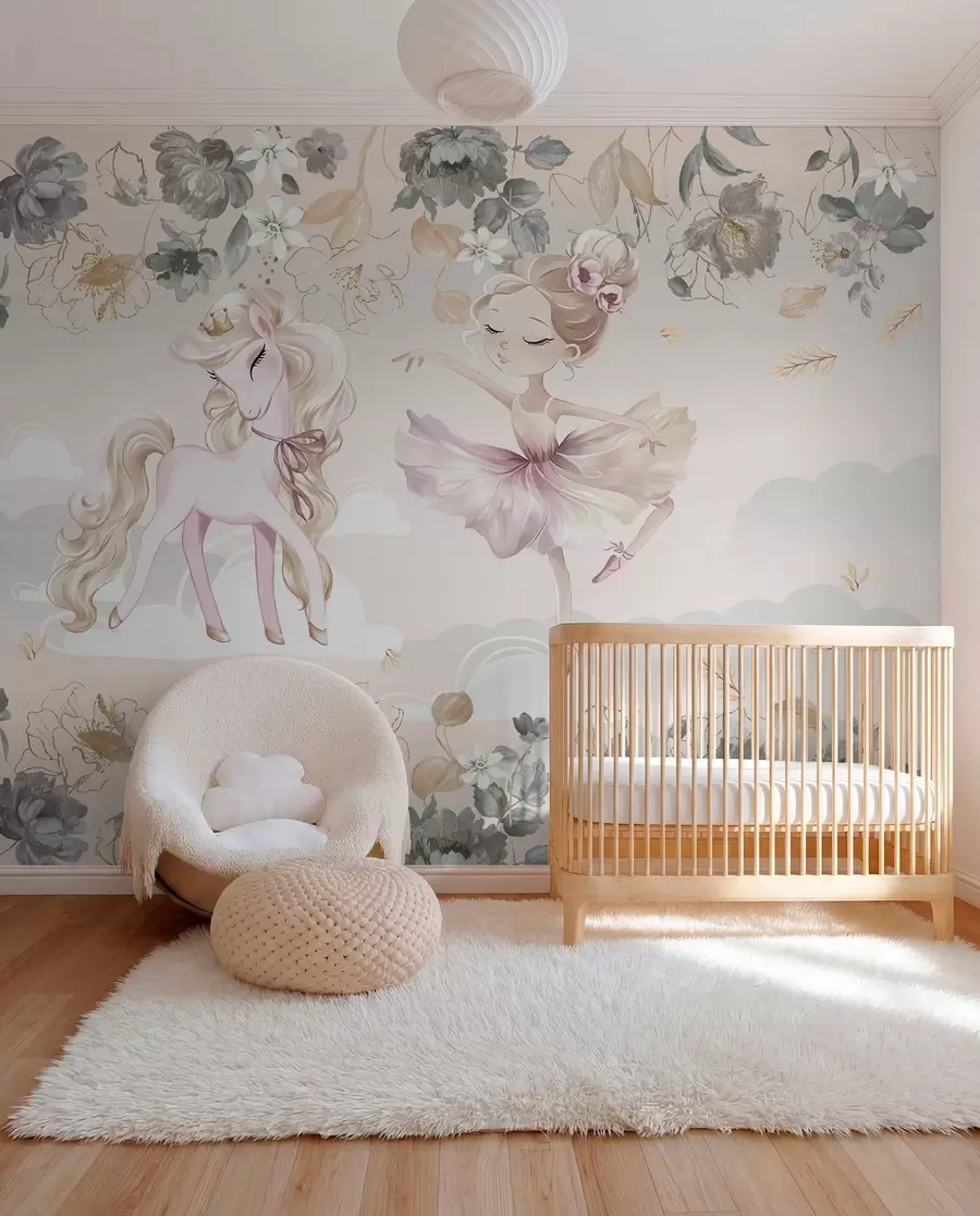 Fotobehang Pony en ballet w04419