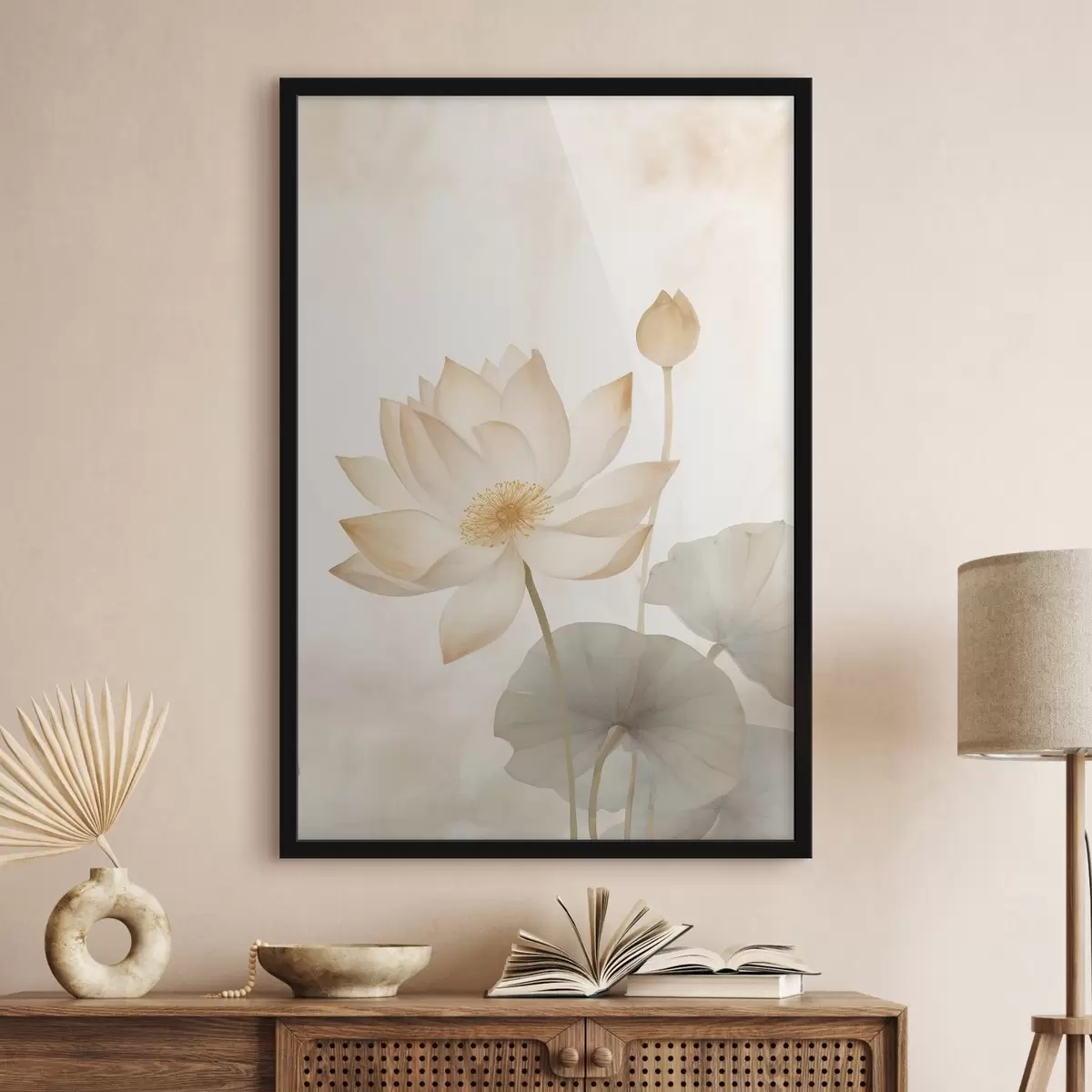 Poster Grote lotusbloem f45613