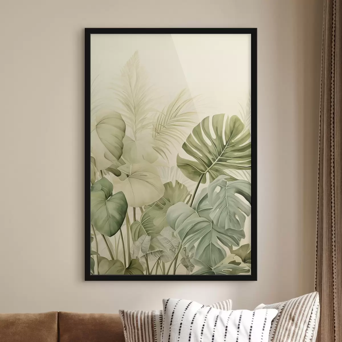 Poster Tropische bladeren en Monsterabladeren f45615