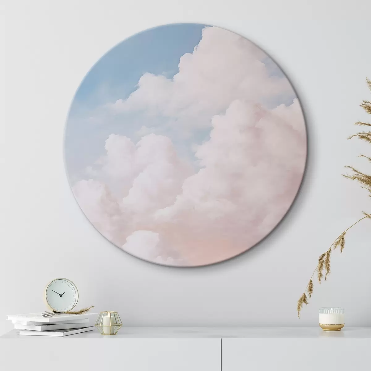 Ronde schilderijen Wolken r45606
