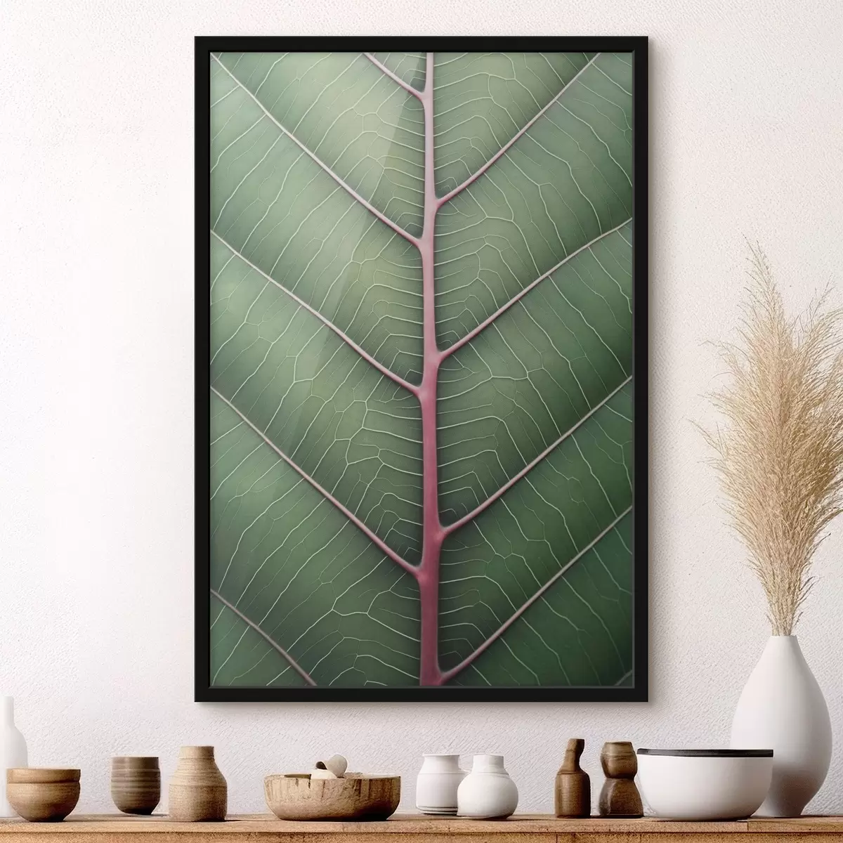 Poster Geaderd blad f45603