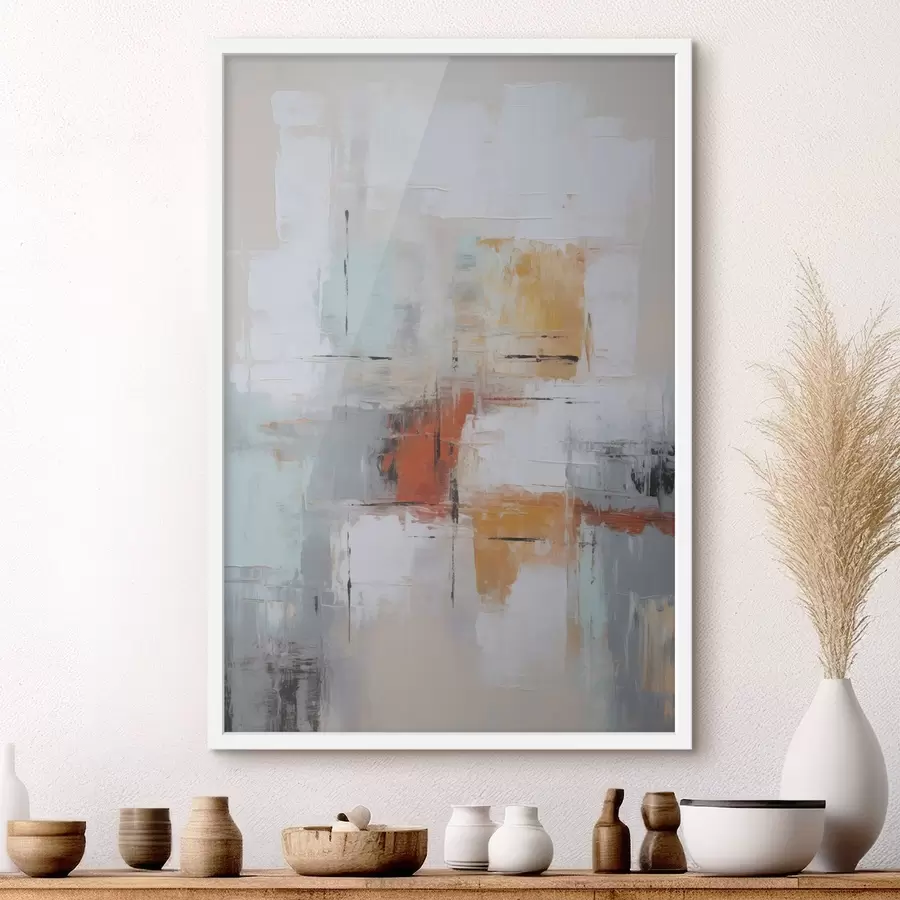 Fotobehang Abstractie imitatie van schilderen en schuren f45634