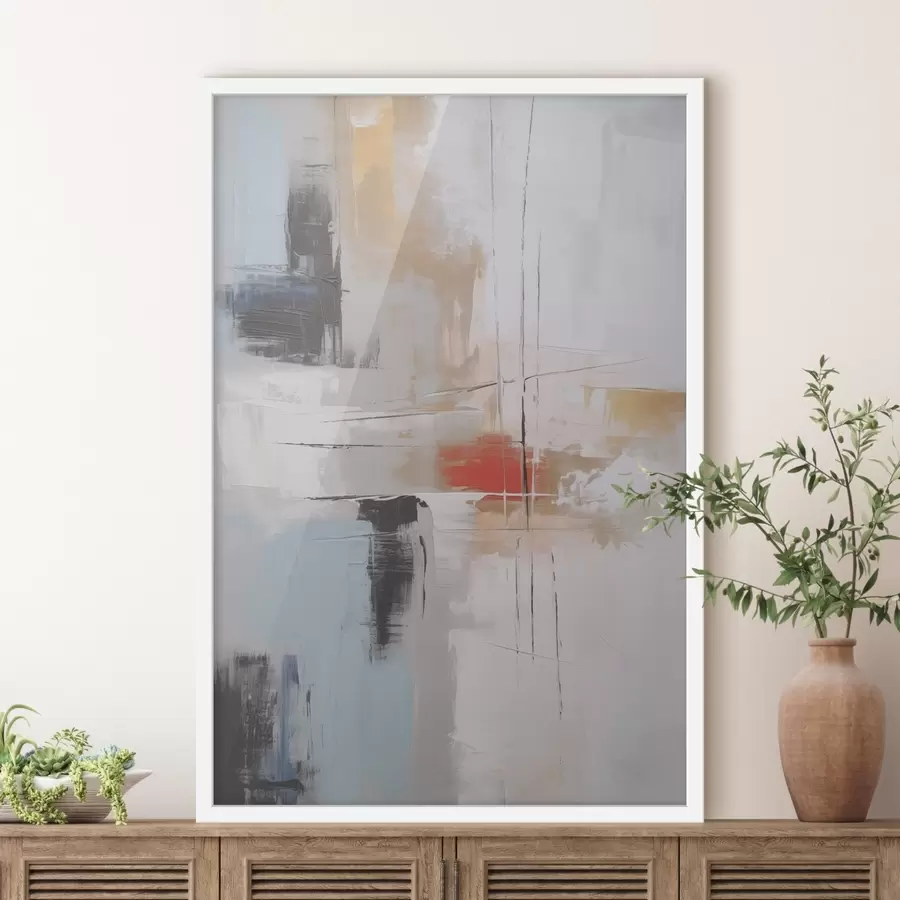 Fotobehang Abstractie imitatie van schilderen en schuren f45635