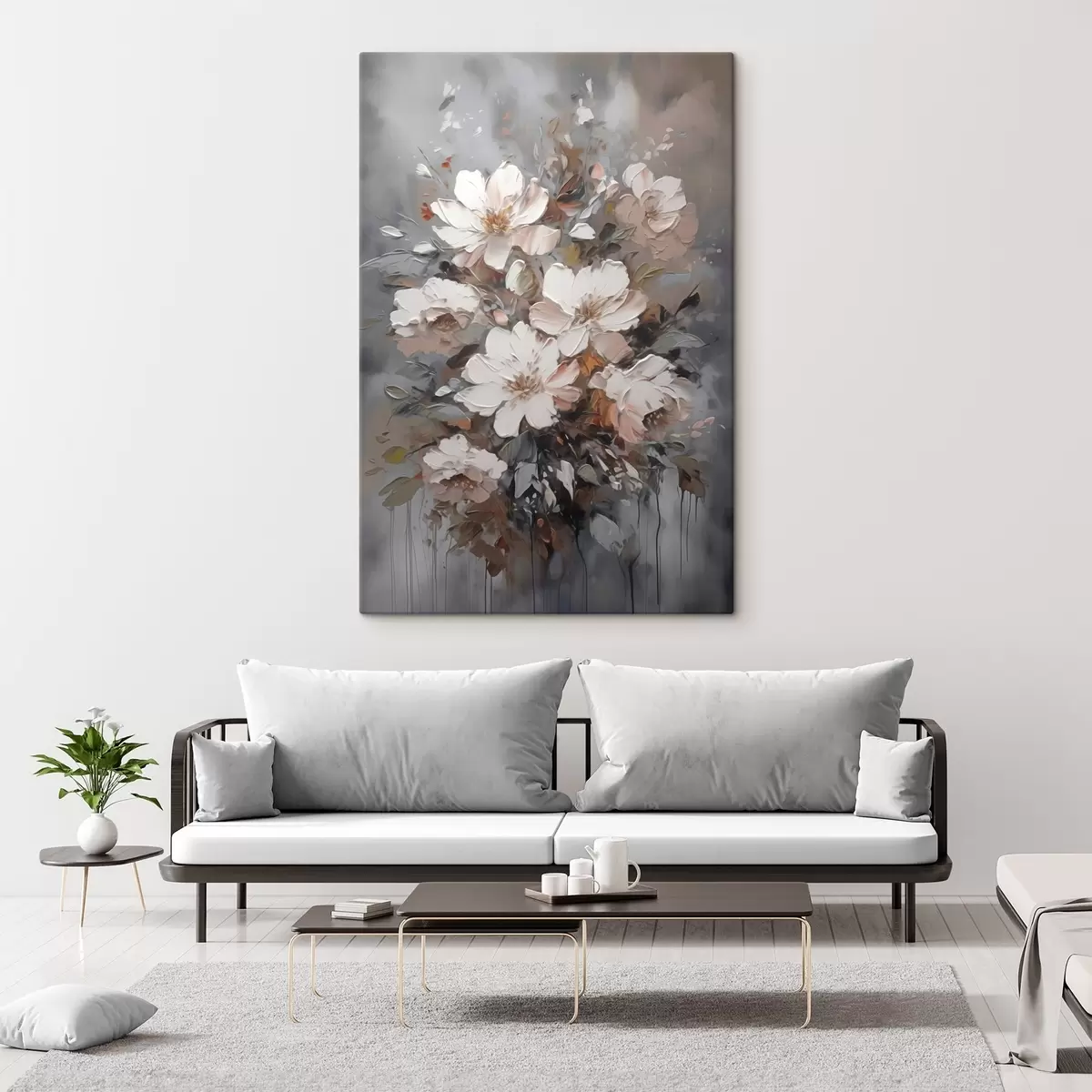  Schilderijen Boeket van abstracte bloemen s45580