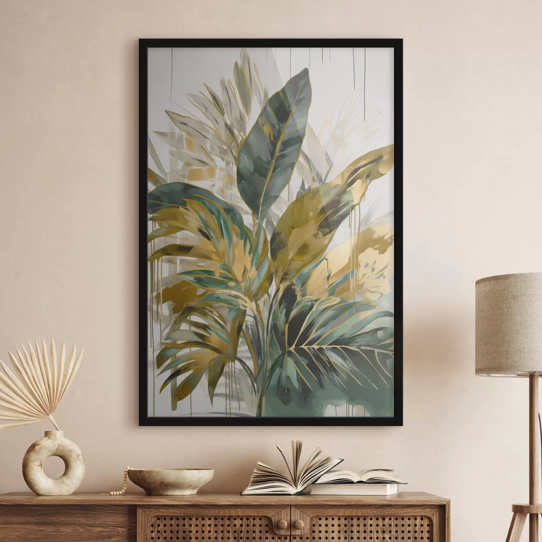 Fotobehang Abstracte tropische bladeren f45589